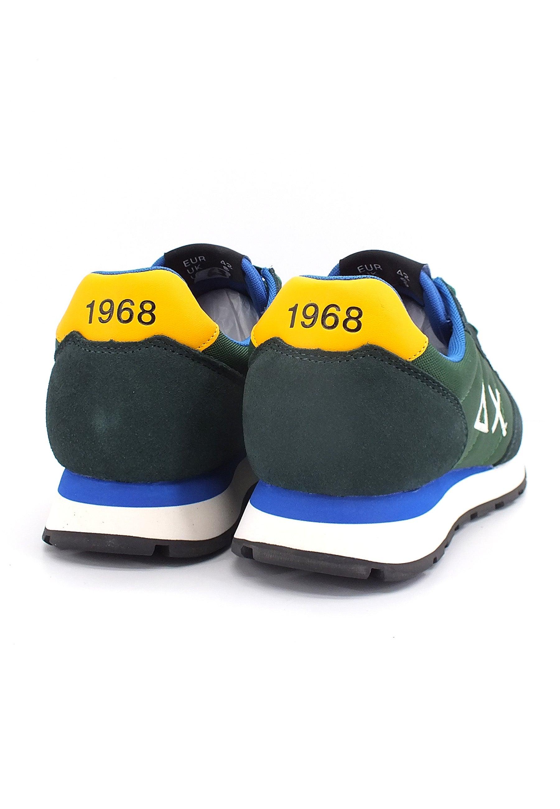 SUN68 Tom Solid Nylon Sneaker Uomo Verde Scuro Z42101 - Sandrini Calzature e Abbigliamento