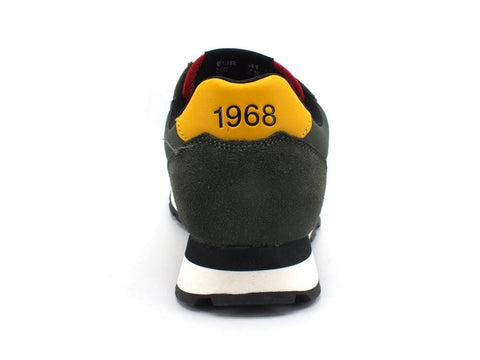 SUN68 Tom Solid Sneaker Running Militare Scuro Z41101 - Sandrini Calzature e Abbigliamento