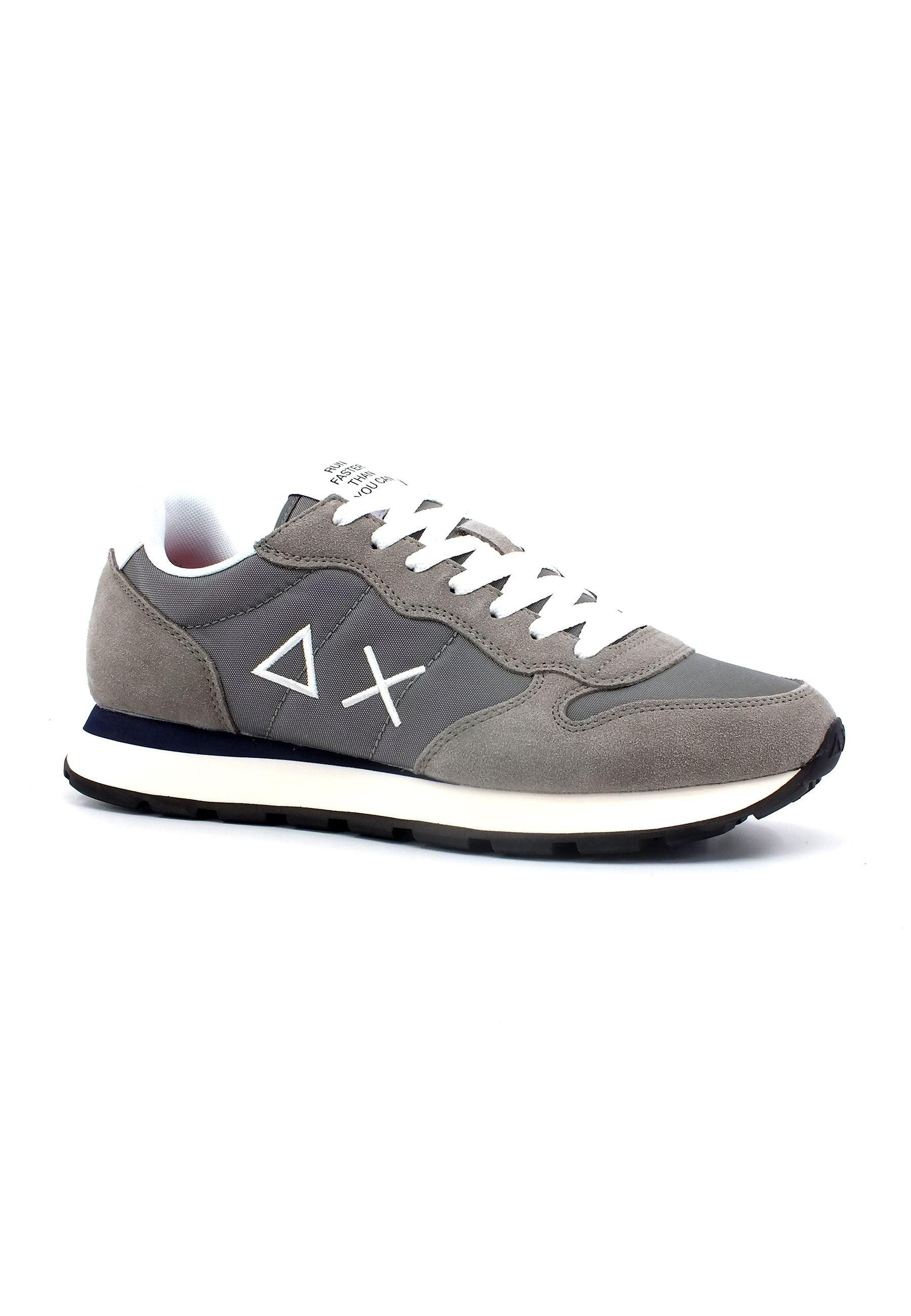 SUN68 Tom Solid Sneaker Uomo Grigio Medio Z33101 - Sandrini Calzature e Abbigliamento