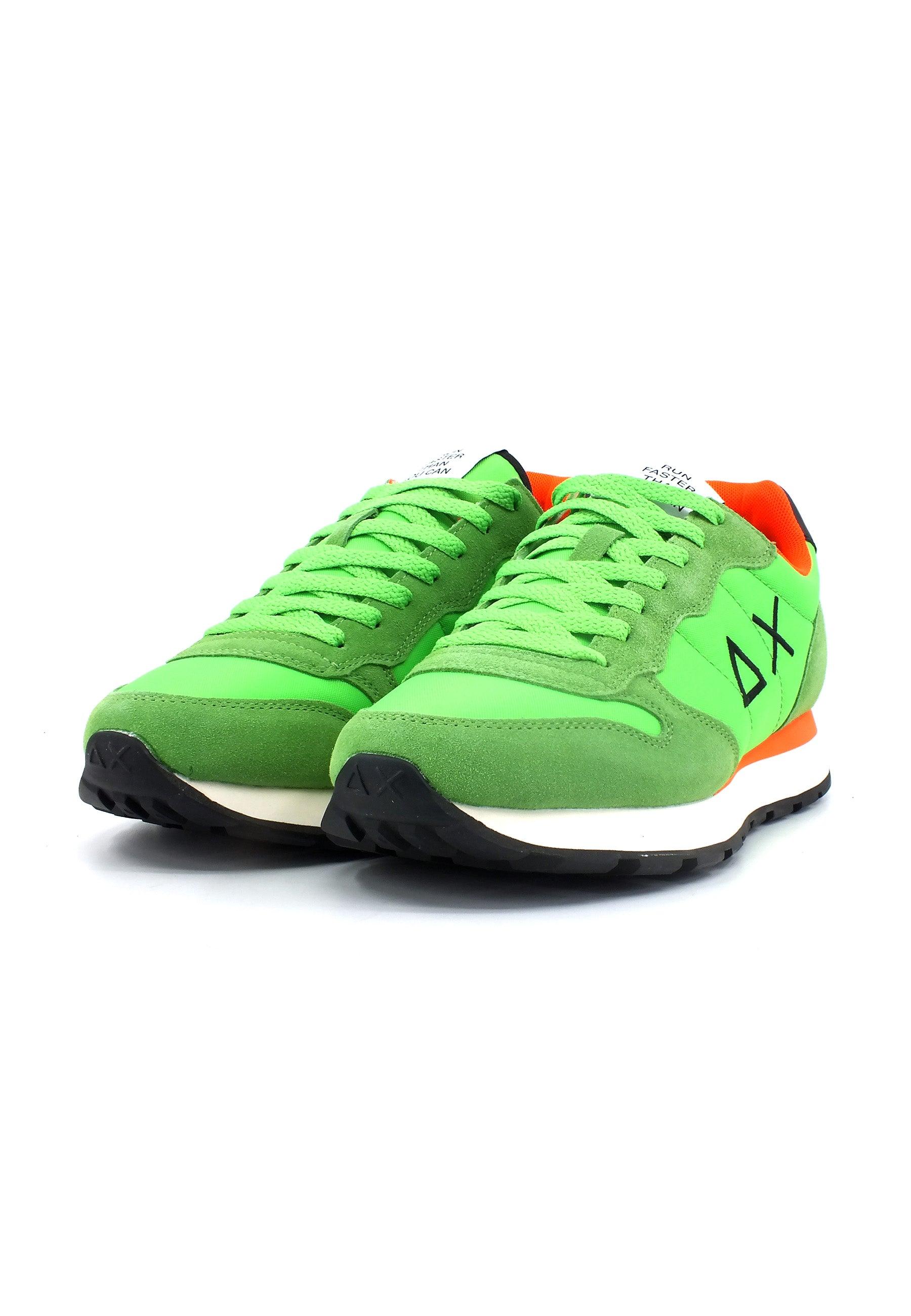 SUN68 Tom Solid Sneaker Uomo Verde Fluo Z33101 - Sandrini Calzature e Abbigliamento