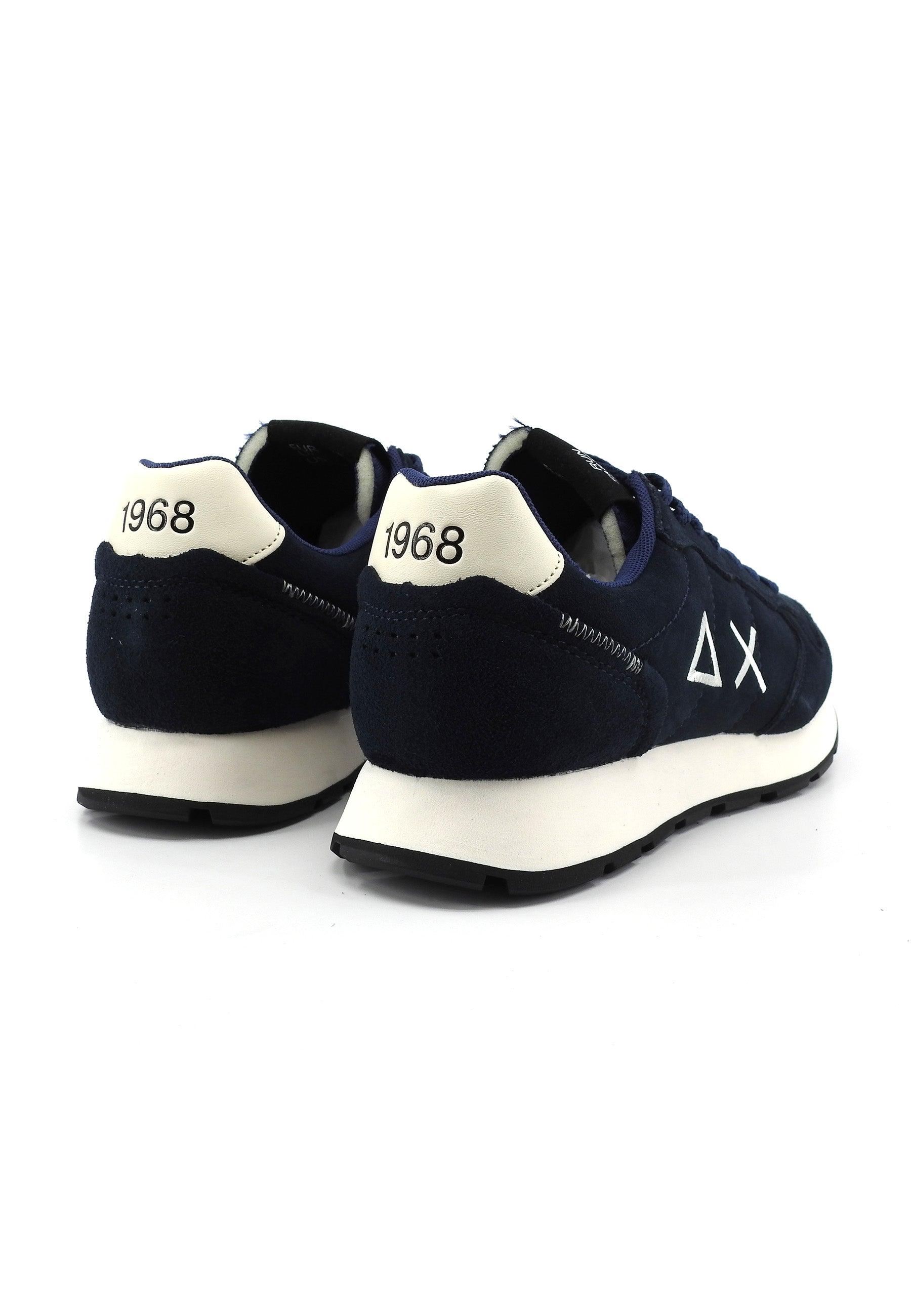 SUN68 Tom Suede Sneaker Uomo Navy Blue Z43106 - Sandrini Calzature e Abbigliamento