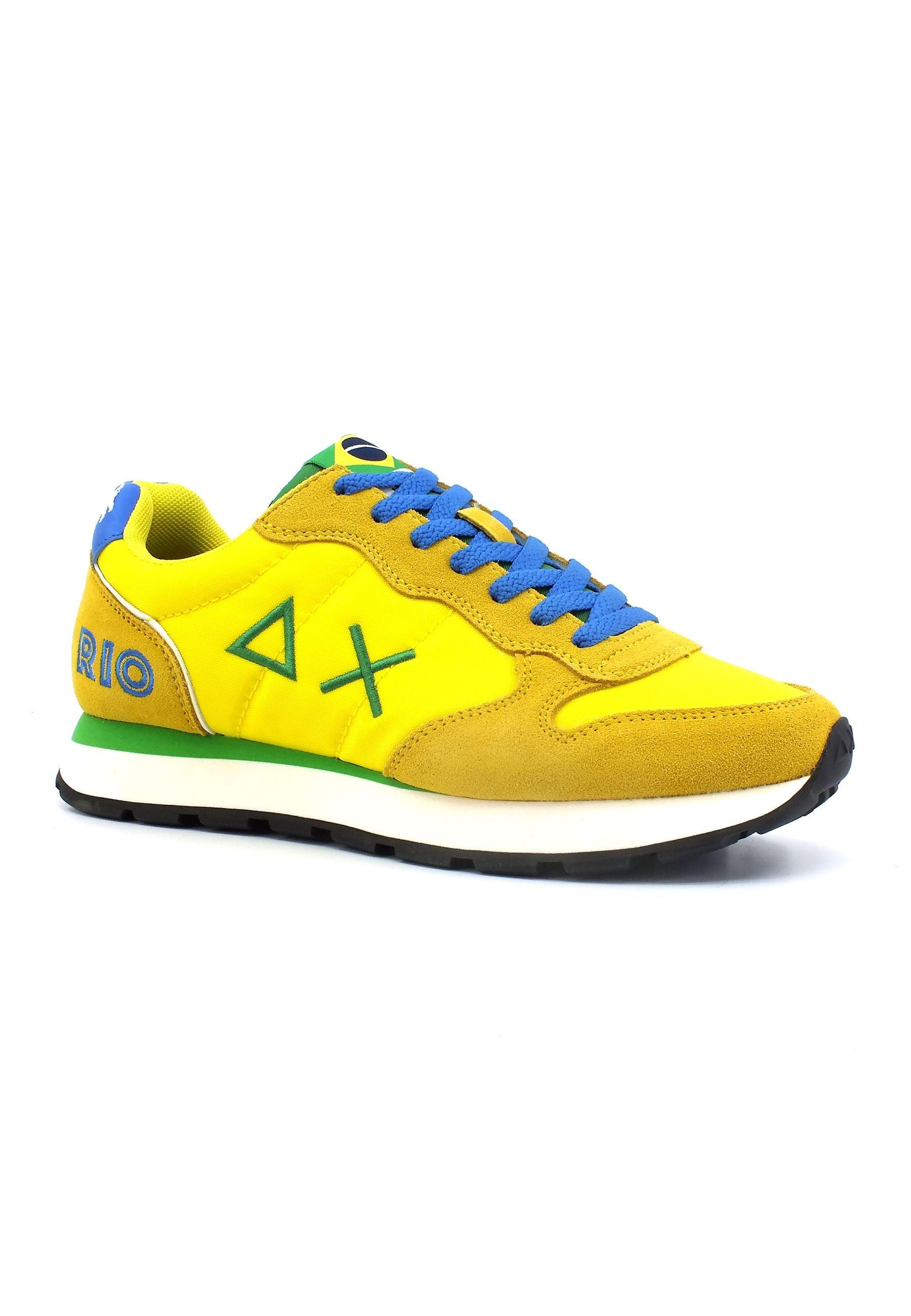 SUN68 Tom World Tour Sneaker Uomo Giallo Z33105 - Sandrini Calzature e Abbigliamento