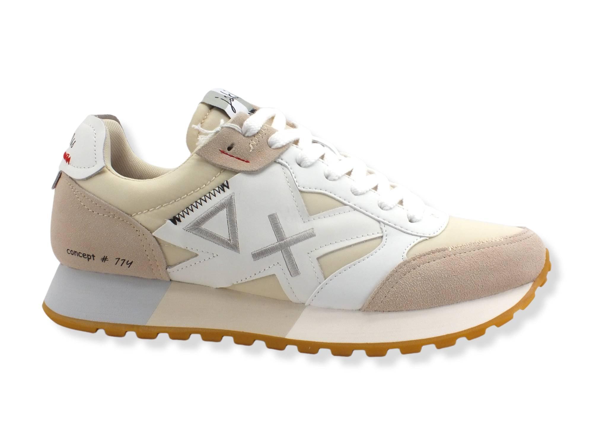 SUN68 Uncle Jaki Sneaker Bianco Panna Z32114 - Sandrini Calzature e Abbigliamento