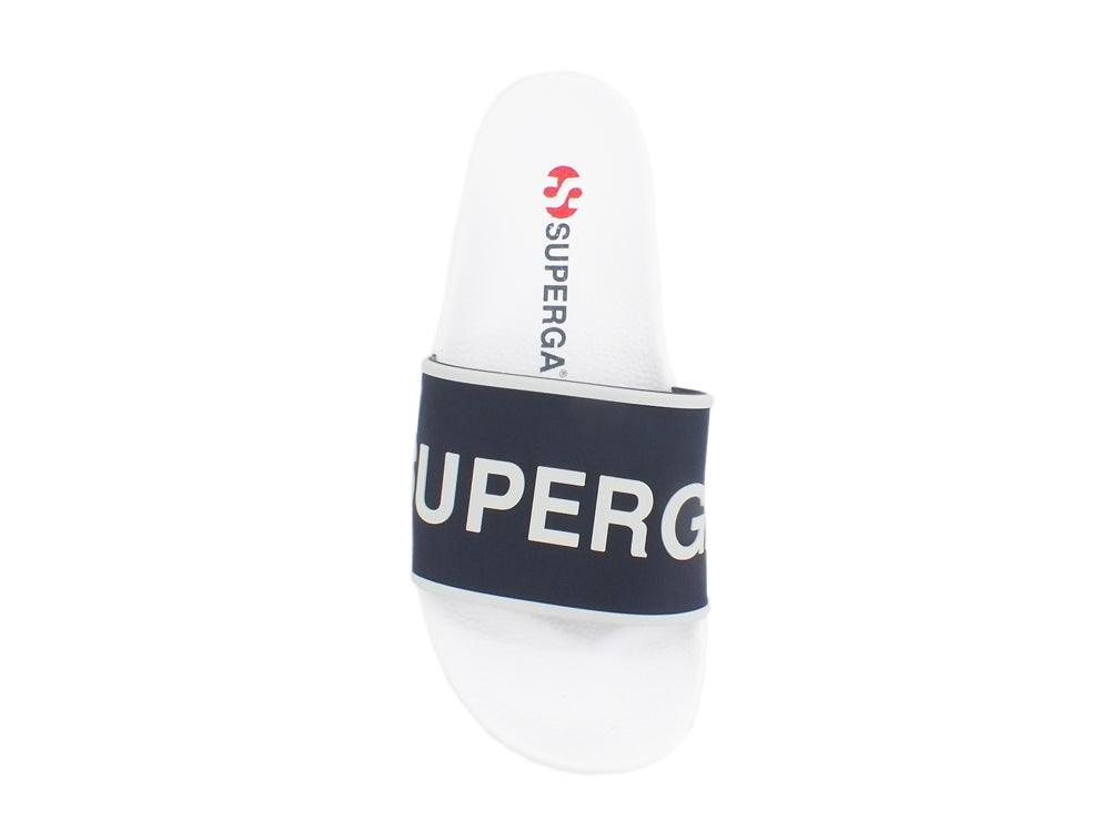 SUPERGA 1908-PUU Ciabatta White Navy S711B3W - Sandrini Calzature e Abbigliamento