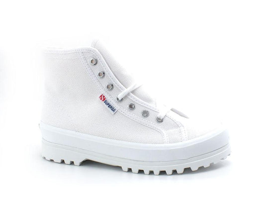 SUPERGA 2341 Alpina Sneaker Alta White Bianco S00GXG0 - Sandrini Calzature e Abbigliamento