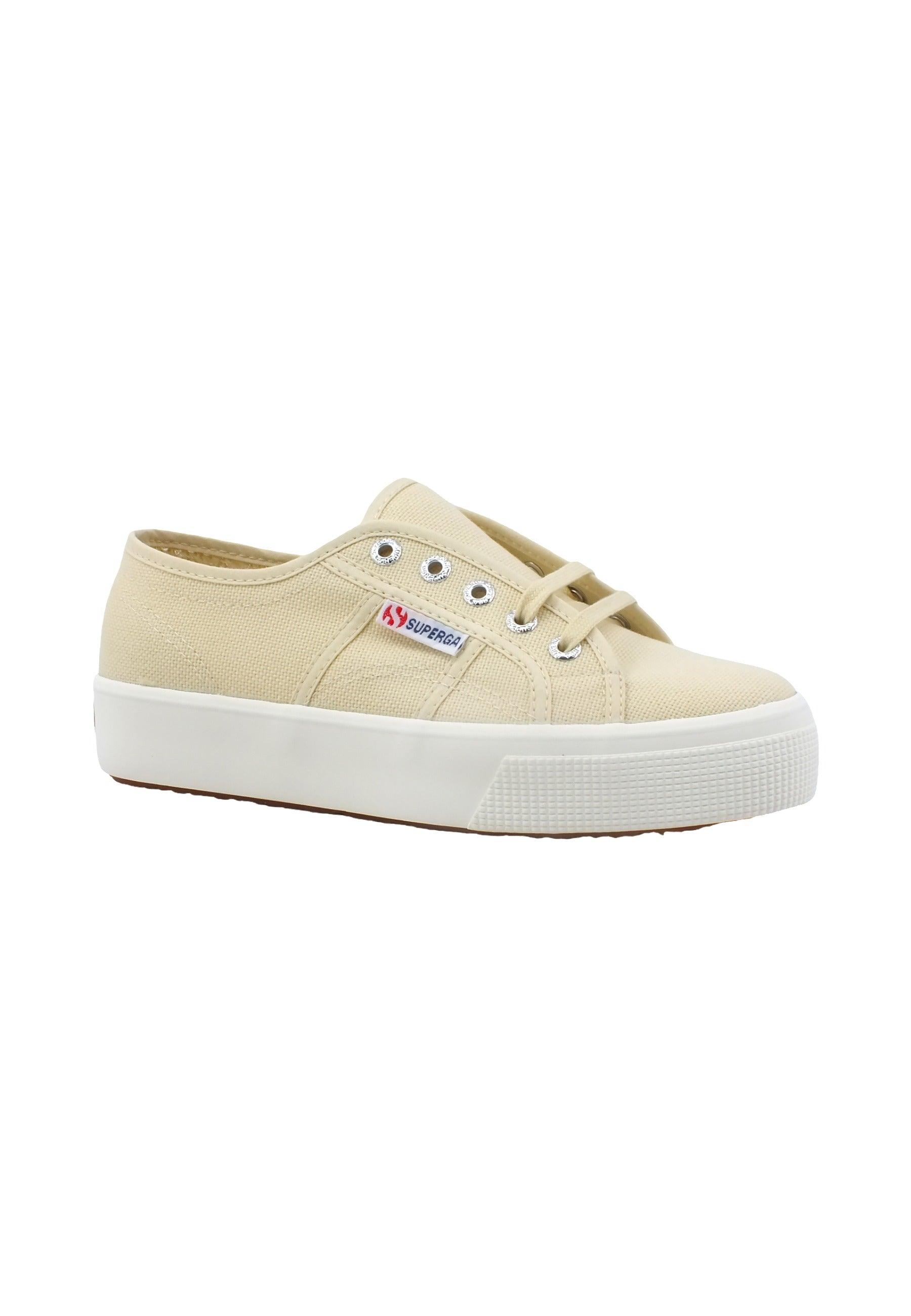 SUPERGA 2730 Mid Sneaker Donna Beige Eggshell S2127IW - Sandrini Calzature e Abbigliamento