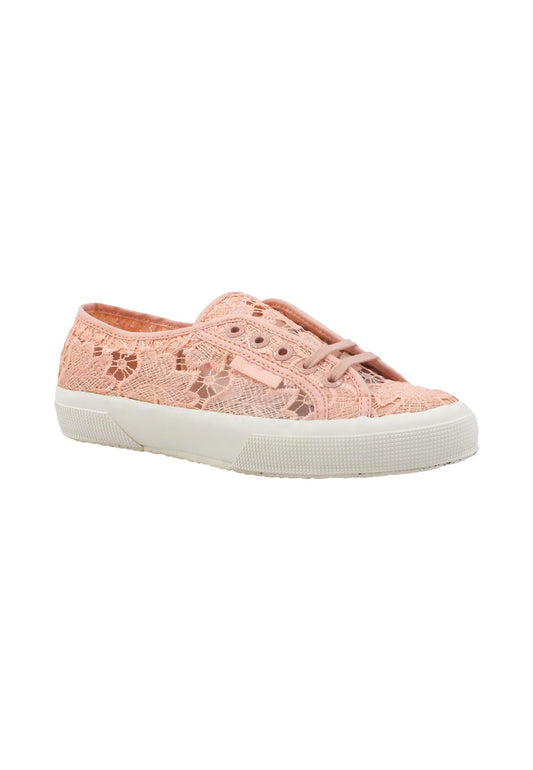 SUPERGA 2750 Macrame Pizzo Sneaker Donna Pink Blush Avorio S81219W - Sandrini Calzature e Abbigliamento