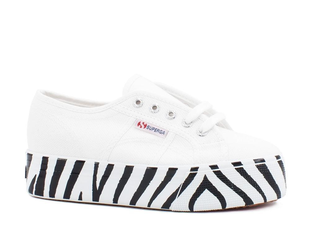 SUPERGA 2790 Cotw Printed White Zebra S41157W - Sandrini Calzature e Abbigliamento