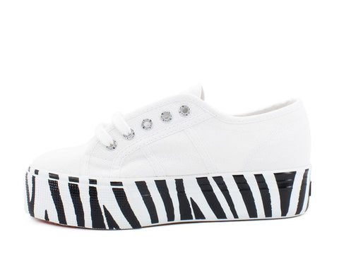 SUPERGA 2790 Cotw Printed White Zebra S41157W - Sandrini Calzature e Abbigliamento