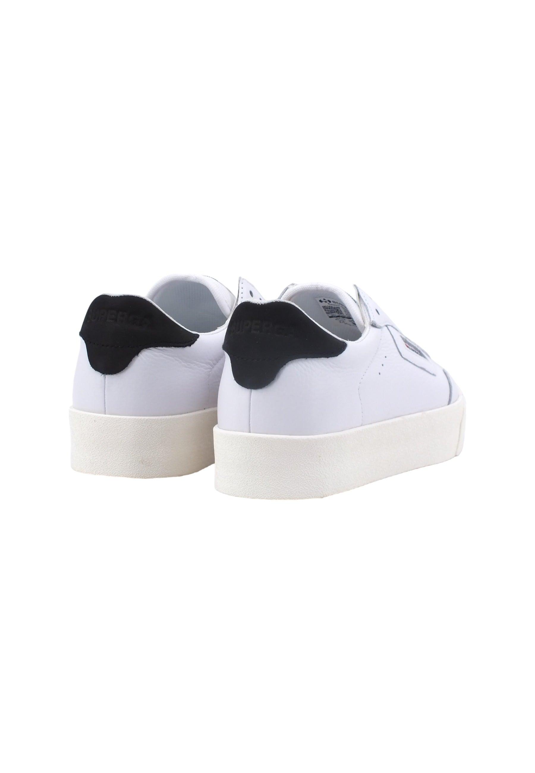 SUPERGA 3854 Court Sneaker Donna White Black S4123TW - Sandrini Calzature e Abbigliamento