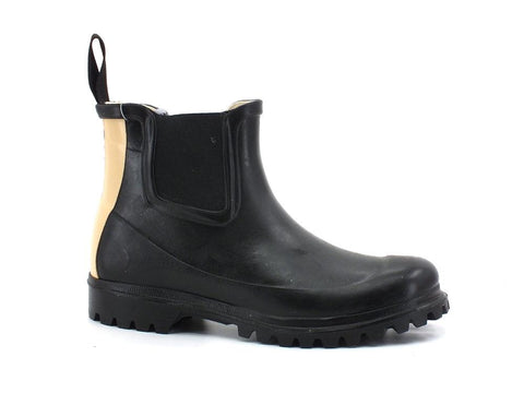 SUPERGA 798 Rubber Boots Mid Lettering Stivaletto Elastici Black S00G7Z0 - Sandrini Calzature e Abbigliamento