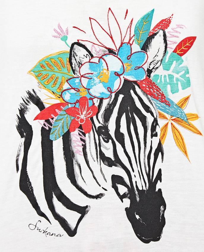 SURKANA T-Shirt Zebra White 520DEOS012 - Sandrini Calzature e Abbigliamento