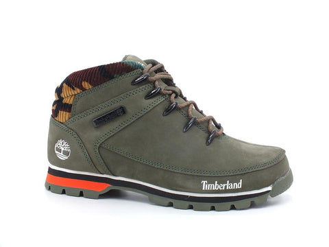 TIMBERLAND Eurosprint Mid Hiker Nubuk Stivaletto Polacco Dark Green TB0A2K8BA581 - Sandrini Calzature e Abbigliamento