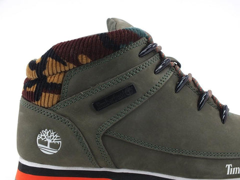 TIMBERLAND Eurosprint Mid Hiker Nubuk Stivaletto Polacco Dark Green TB0A2K8BA581 - Sandrini Calzature e Abbigliamento
