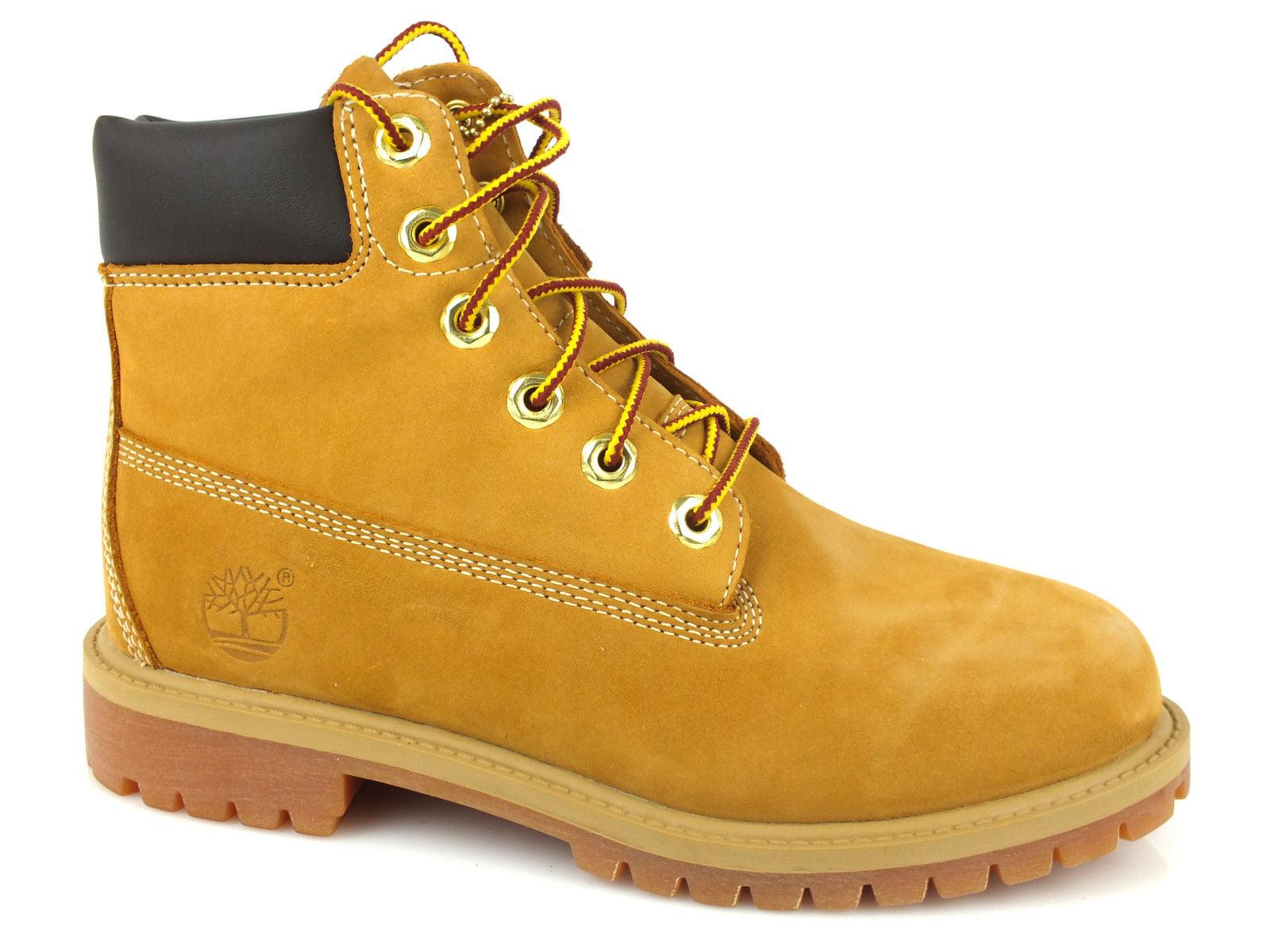 TIMBERLAND Icon 6-Inch Premium Boot scarponcino bambino PELLE Wheat Nubuck 12909 - Sandrini Calzature e Abbigliamento