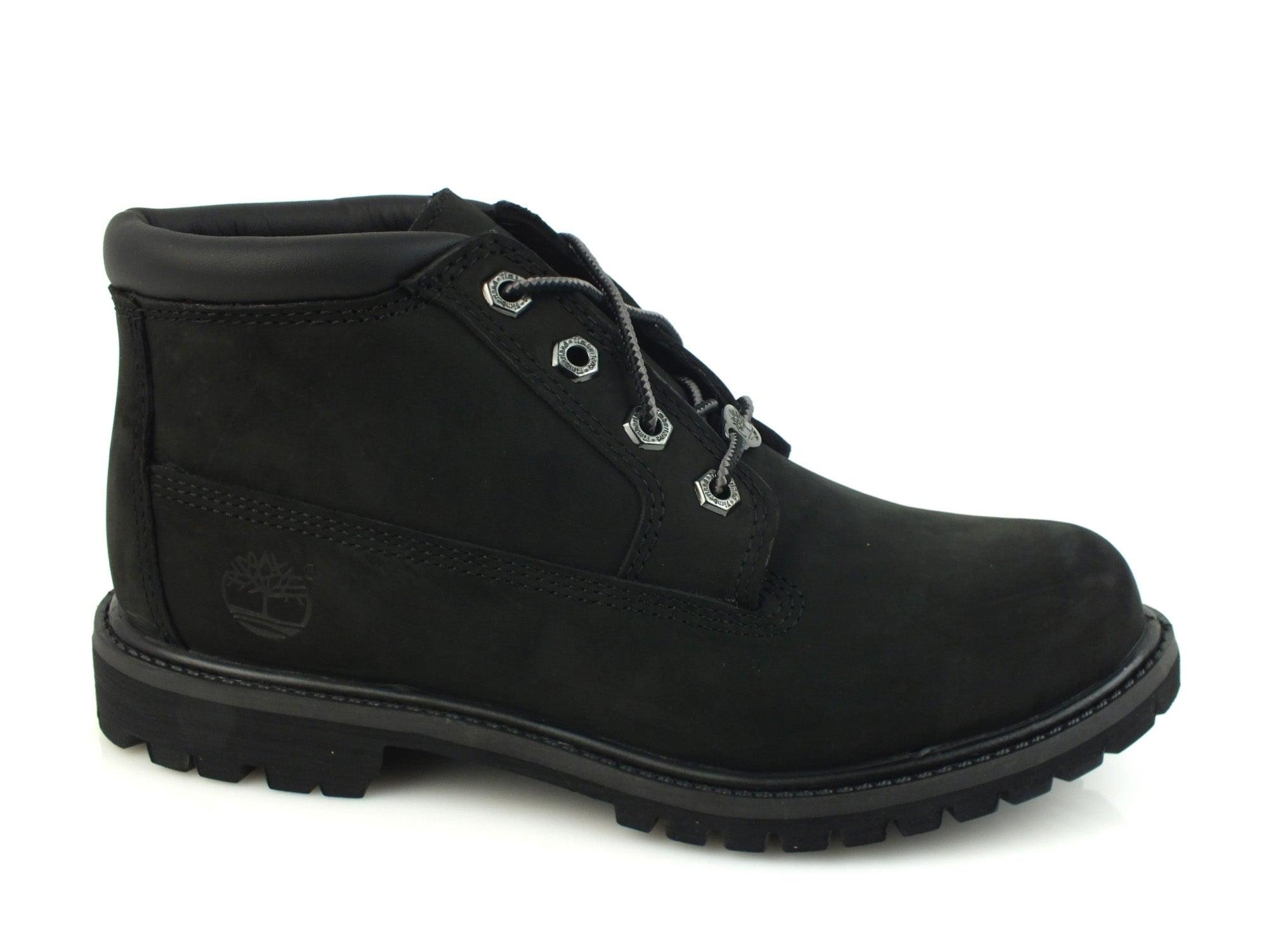 TIMBERLAND Nellie Chukka scarponcino donna PELLE BLACK NERO 23398 inverno 2017 - Sandrini Calzature e Abbigliamento