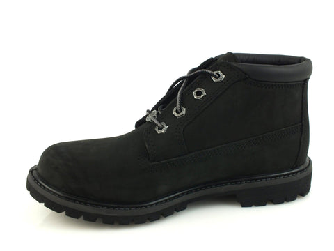 TIMBERLAND Nellie Chukka scarponcino donna PELLE BLACK NERO 23398 inverno 2017 - Sandrini Calzature e Abbigliamento