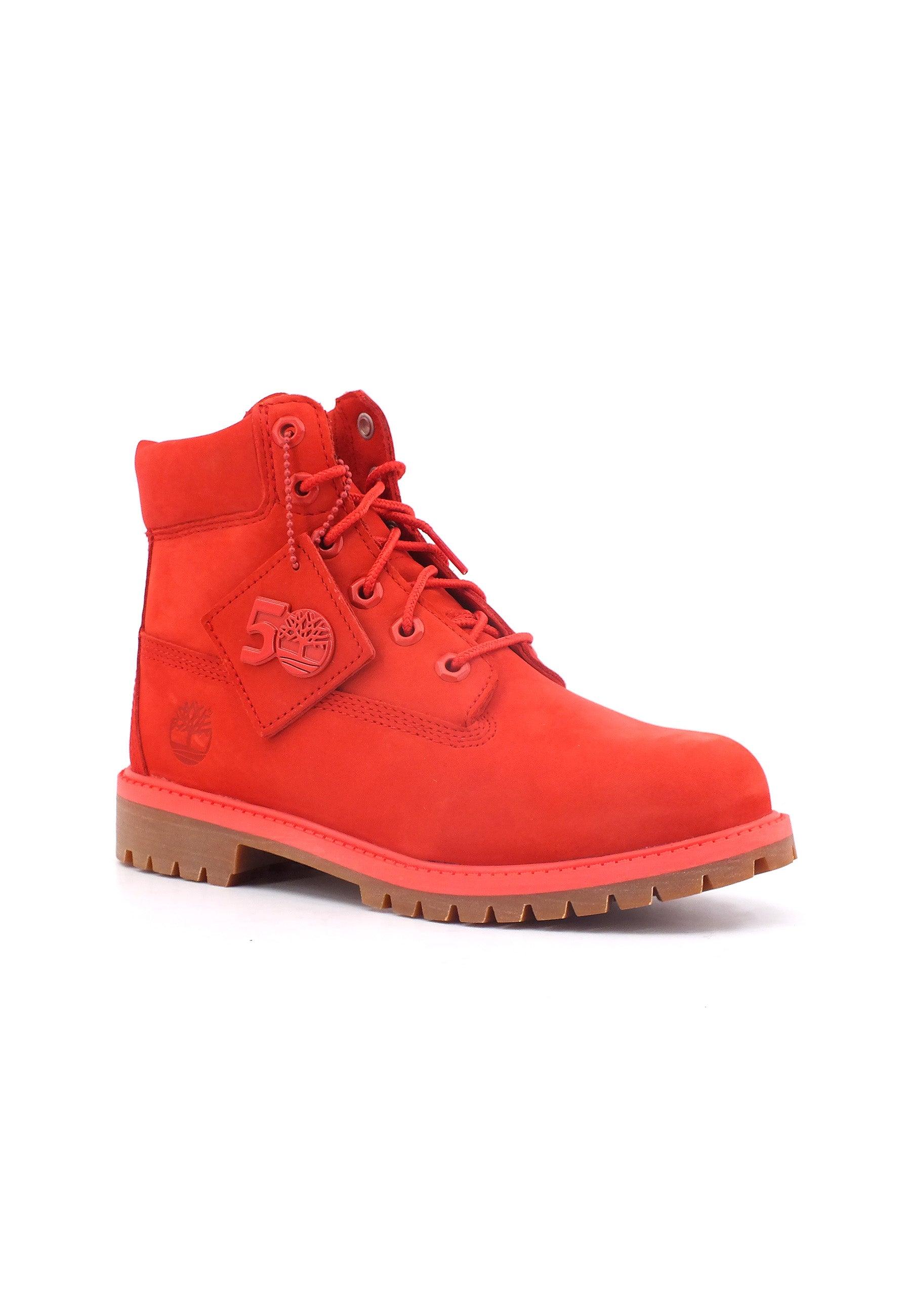 TIMBERLAND Premium Stivaletto Donna Medium Red Nubuk TB0A64HHDV8 - Sandrini Calzature e Abbigliamento