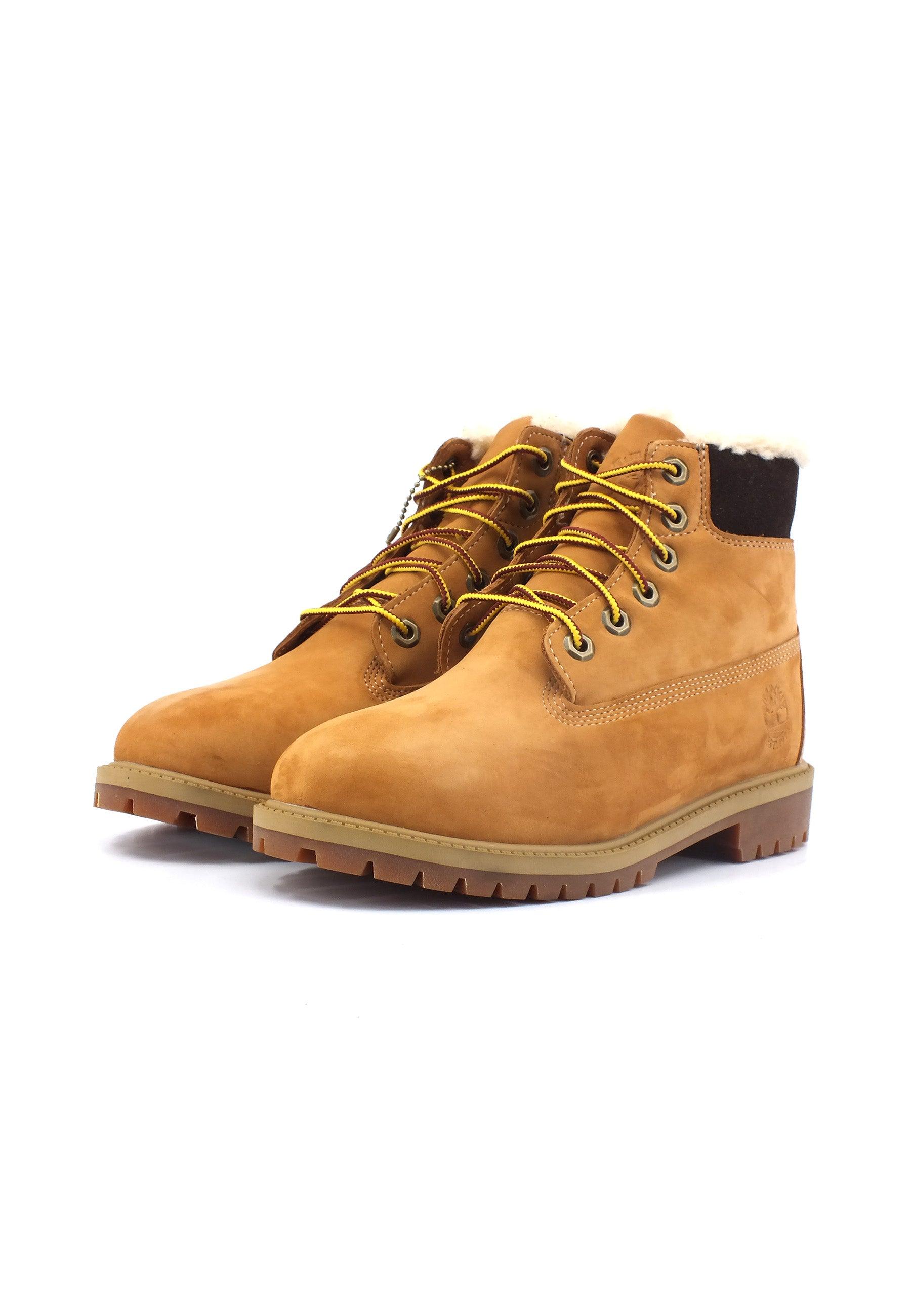 TIMBERLAND Premium Stivaletto Pelo Bimbo Wheat Nubuk Beige TB0A1BEI231 - Sandrini Calzature e Abbigliamento