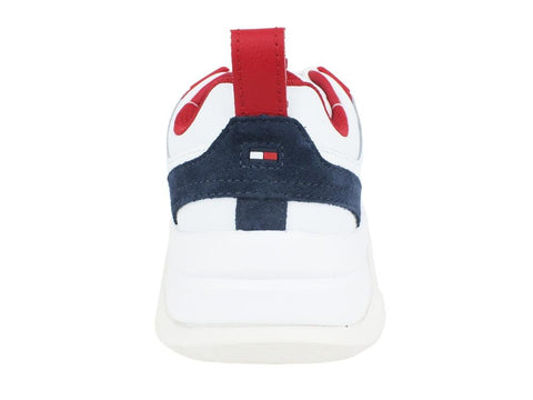 TOMMY H. Chunky Material Mix Sneaker Red White Blue FM0FM02384 - Sandrini Calzature e Abbigliamento