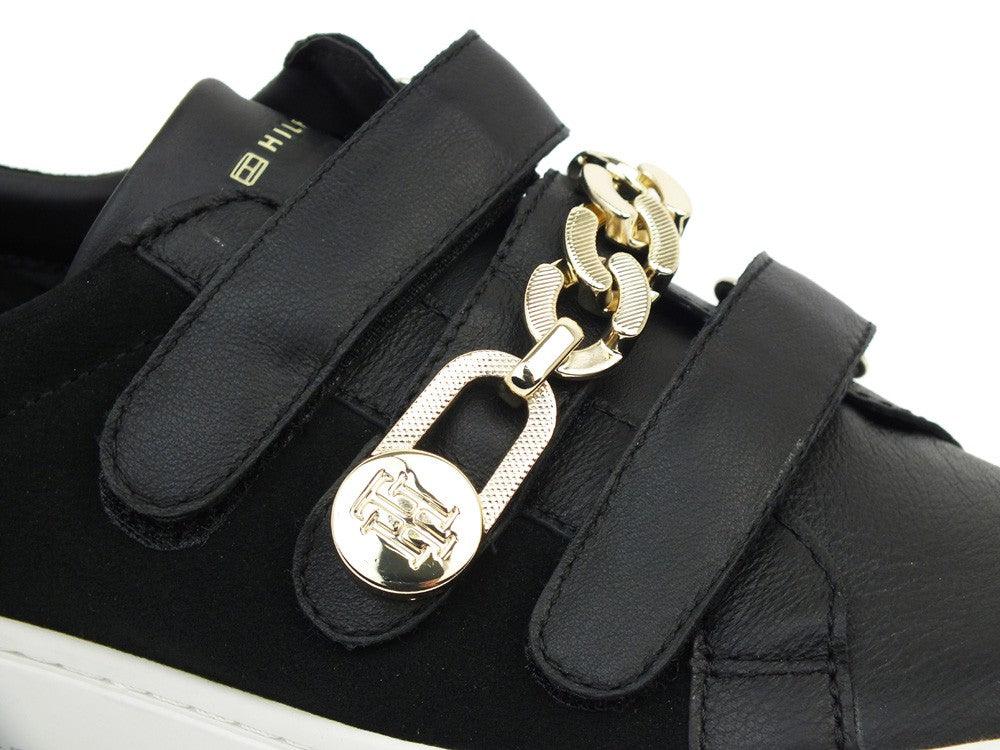 TOMMY H. Tommy Chain Strap Black FW0FW03223 - Sandrini Calzature e Abbigliamento