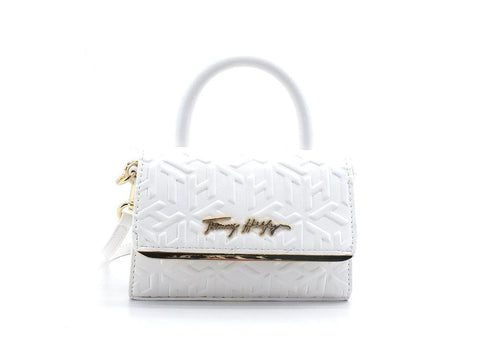 TOMMY HILFIGER Bag Modern Mini Bar Borsa Desert Bianco Ecru AW0AW011108 - Sandrini Calzature e Abbigliamento