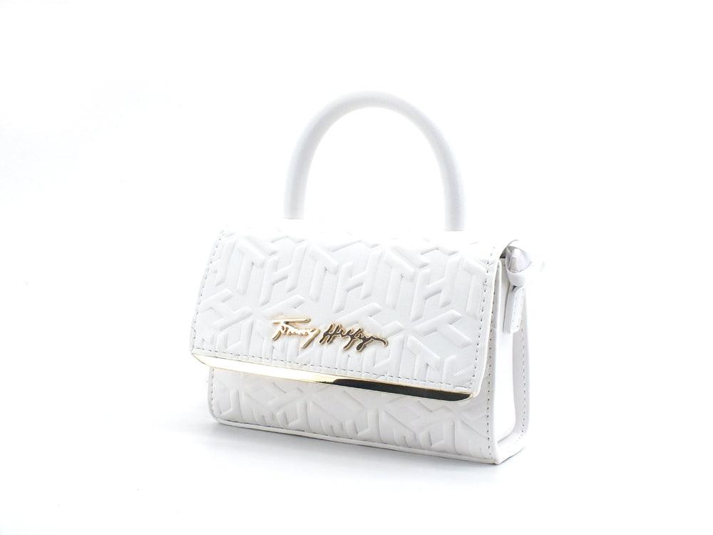 TOMMY HILFIGER Bag Modern Mini Bar Borsa Desert Bianco Ecru AW0AW011108 - Sandrini Calzature e Abbigliamento
