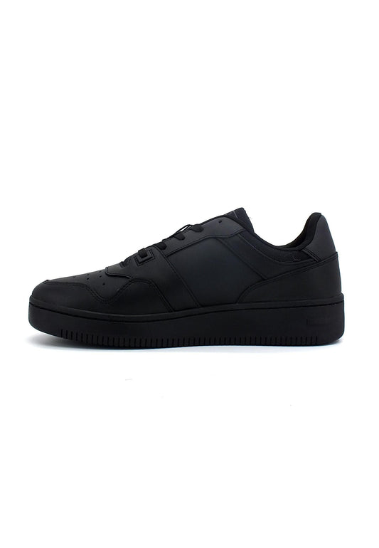 TOMMY HILFIGER Basket Sneaker Uomo Triple Black EM0EM00955 - Sandrini Calzature e Abbigliamento