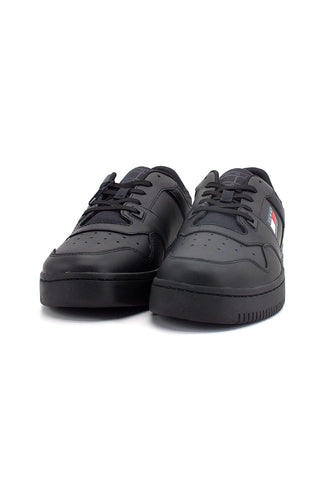 TOMMY HILFIGER Basket Sneaker Uomo Triple Black EM0EM00955 - Sandrini Calzature e Abbigliamento