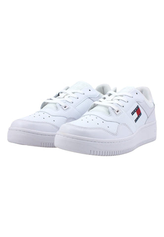 TOMMY HILFIGER Basket Sneaker Uomo White EM0EM01395 - Sandrini Calzature e Abbigliamento