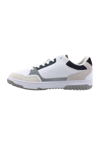 TOMMY HILFIGER Basket Street Mix Sneaker Uomo White FM0FM04695 - Sandrini Calzature e Abbigliamento