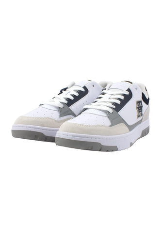 TOMMY HILFIGER Basket Street Mix Sneaker Uomo White FM0FM04695 - Sandrini Calzature e Abbigliamento