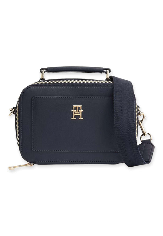 TOMMY HILFIGER Borsa Trunk Donna Blu Navy AW0AW13141 - Sandrini Calzature e Abbigliamento