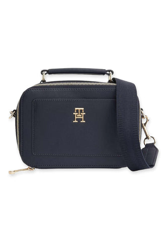 TOMMY HILFIGER Borsa Trunk Donna Blu Navy AW0AW13141 - Sandrini Calzature e Abbigliamento