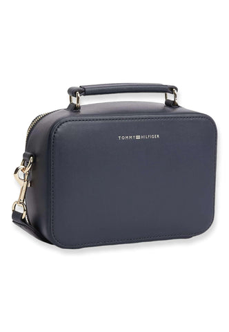 TOMMY HILFIGER Borsa Trunk Donna Blu Navy AW0AW13141 - Sandrini Calzature e Abbigliamento
