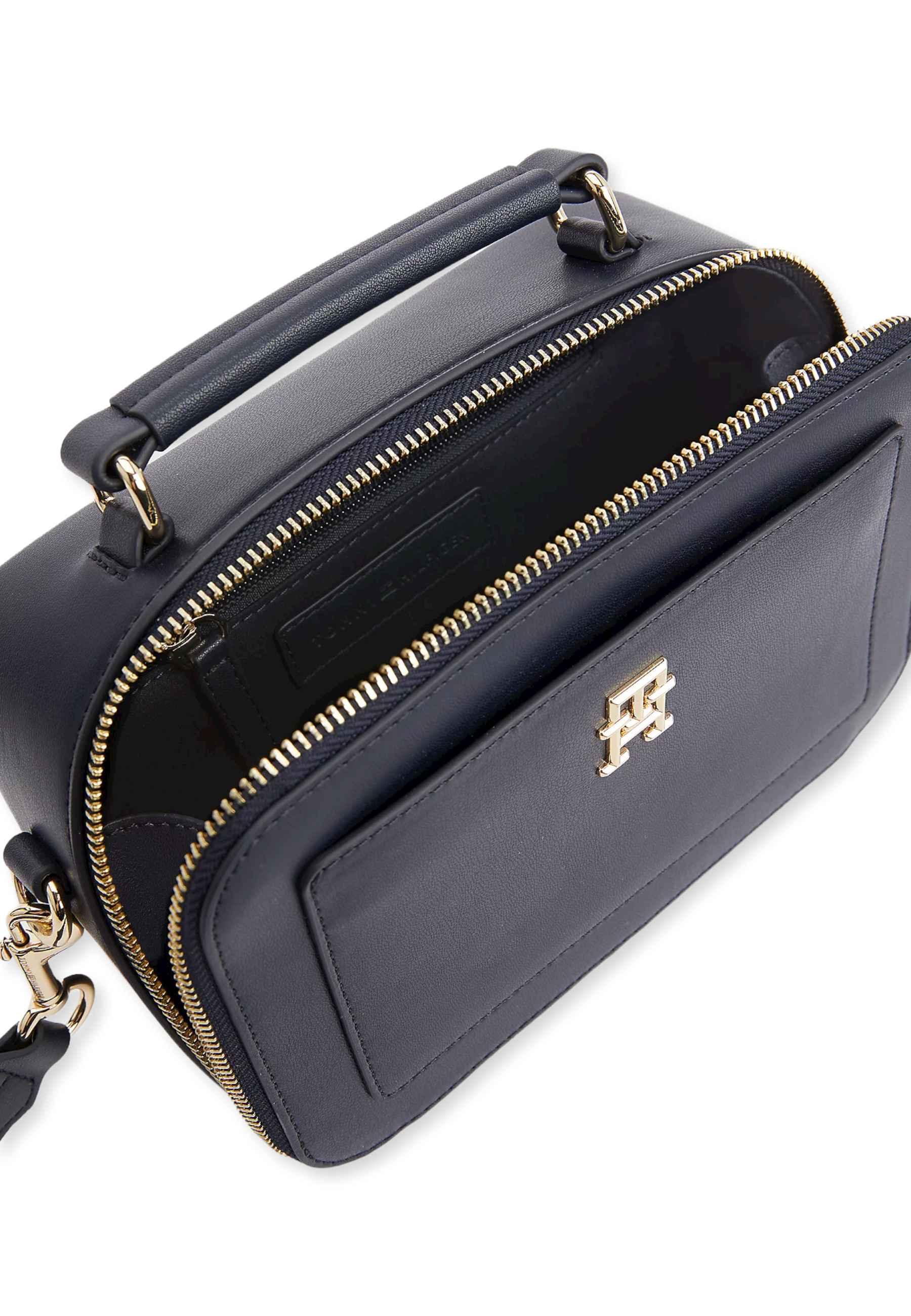 TOMMY HILFIGER Borsa Trunk Donna Blu Navy AW0AW13141 - Sandrini Calzature e Abbigliamento