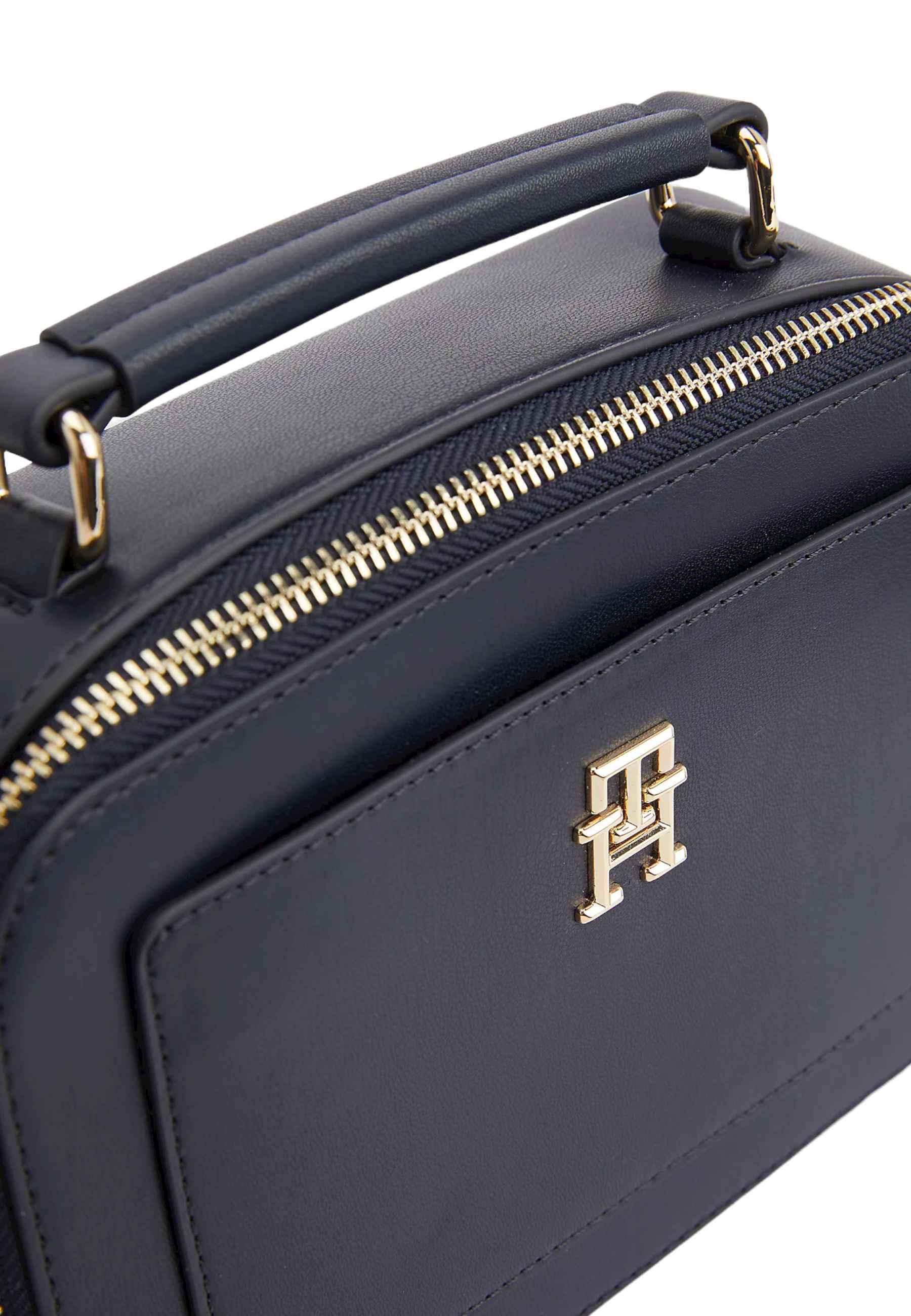 TOMMY HILFIGER Borsa Trunk Donna Blu Navy AW0AW13141 - Sandrini Calzature e Abbigliamento