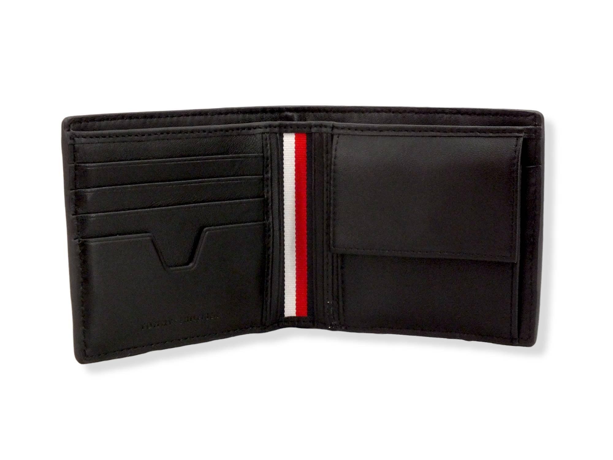 TOMMY HILFIGER Central Extra Cc And Coin Portafoglio Uomo Black AM0AM09274 - Sandrini Calzature e Abbigliamento