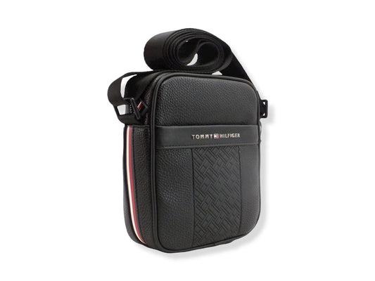 TOMMY HILFIGER Central Mini Reporter Borsa Tracolla Uomo Black AM0AM09244 - Sandrini Calzature e Abbigliamento