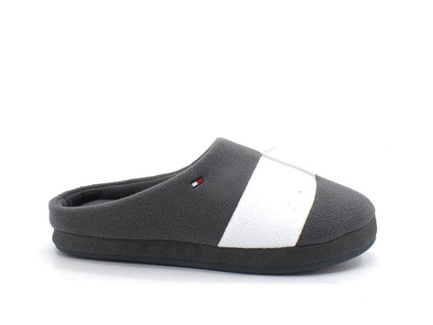 TOMMY HILFIGER Ciabatta Flag Slipper Dark Ash FM0FM03801 - Sandrini Calzature e Abbigliamento