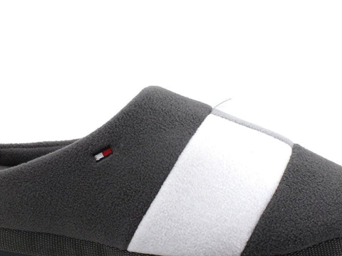 TOMMY HILFIGER Ciabatta Flag Slipper Dark Ash FM0FM03801 - Sandrini Calzature e Abbigliamento