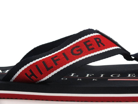 TOMMY HILFIGER Ciabatta Infradito Logo Desert Sky FM0FM03978 - Sandrini Calzature e Abbigliamento