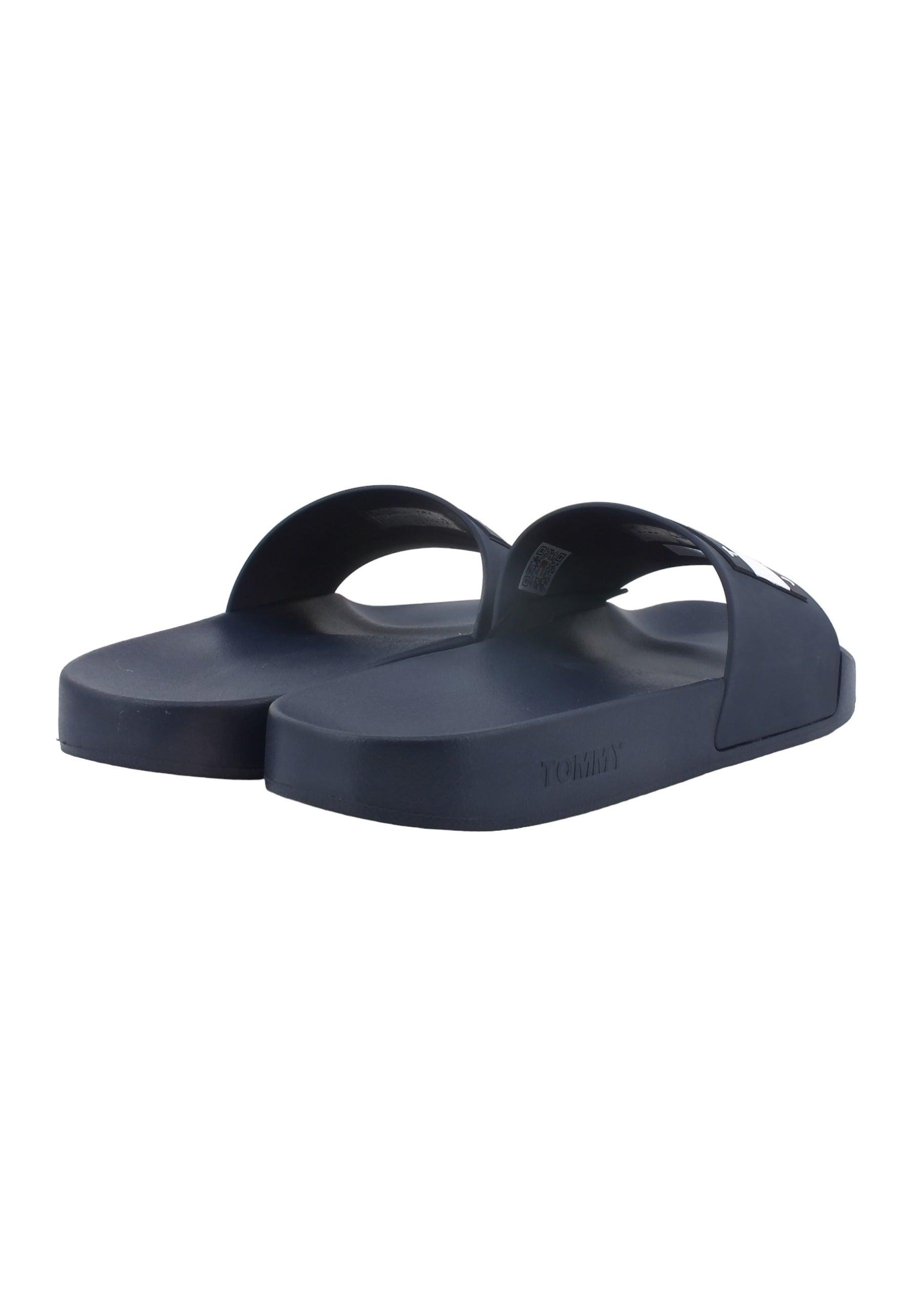 TOMMY HILFIGER Ciabatta Uomo Twilight Navy EM0EM01191 - Sandrini Calzature e Abbigliamento