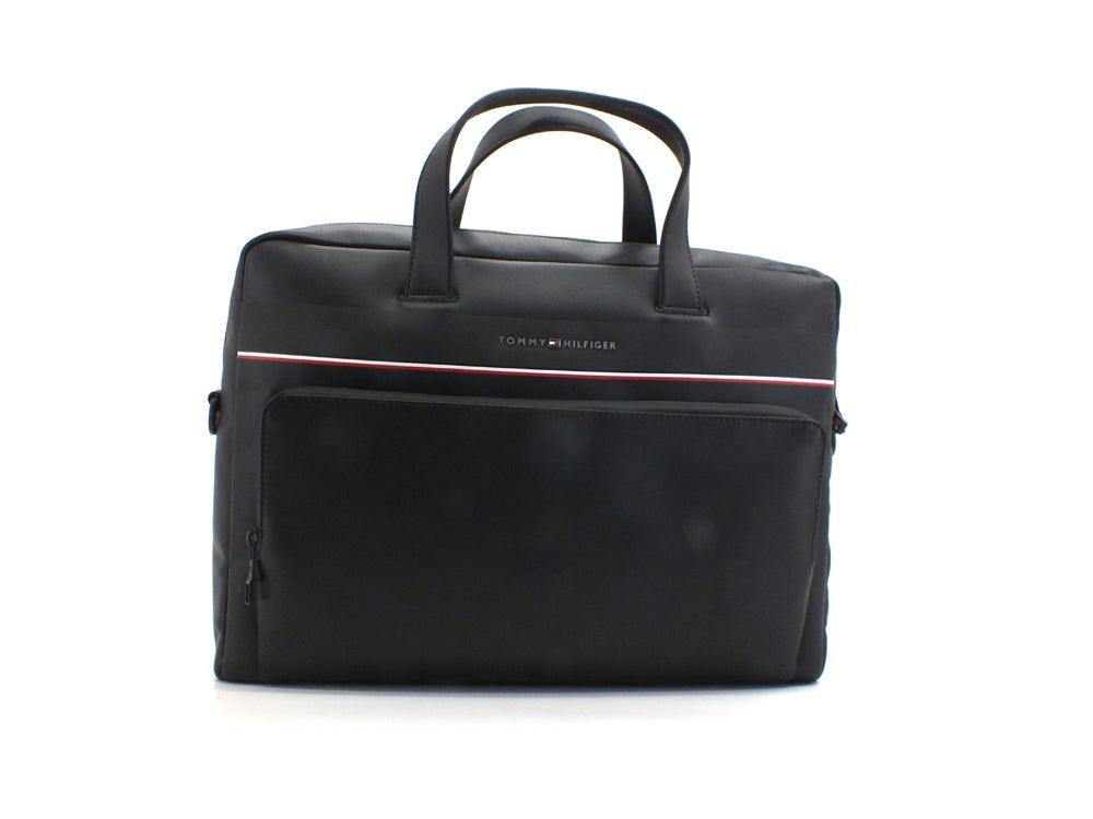 TOMMY HILFIGER Computer Bag Men Borsa Cartella Black AM0AM08109 - Sandrini Calzature e Abbigliamento