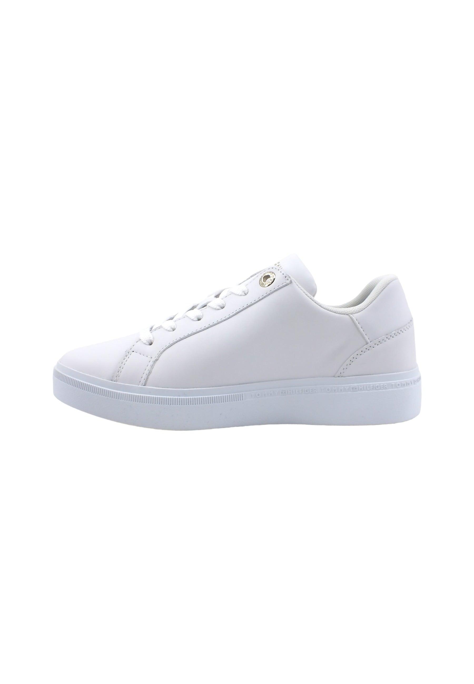 TOMMY HILFIGER Corp Webbing Sneaker Donna White FW0FW07379 - Sandrini Calzature e Abbigliamento