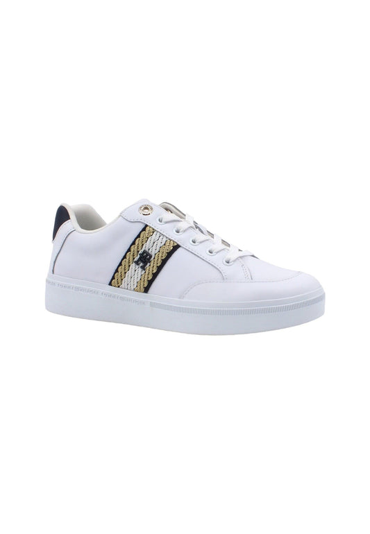 TOMMY HILFIGER Court Sneaker Donna White FW0FW07106 - Sandrini Calzature e Abbigliamento