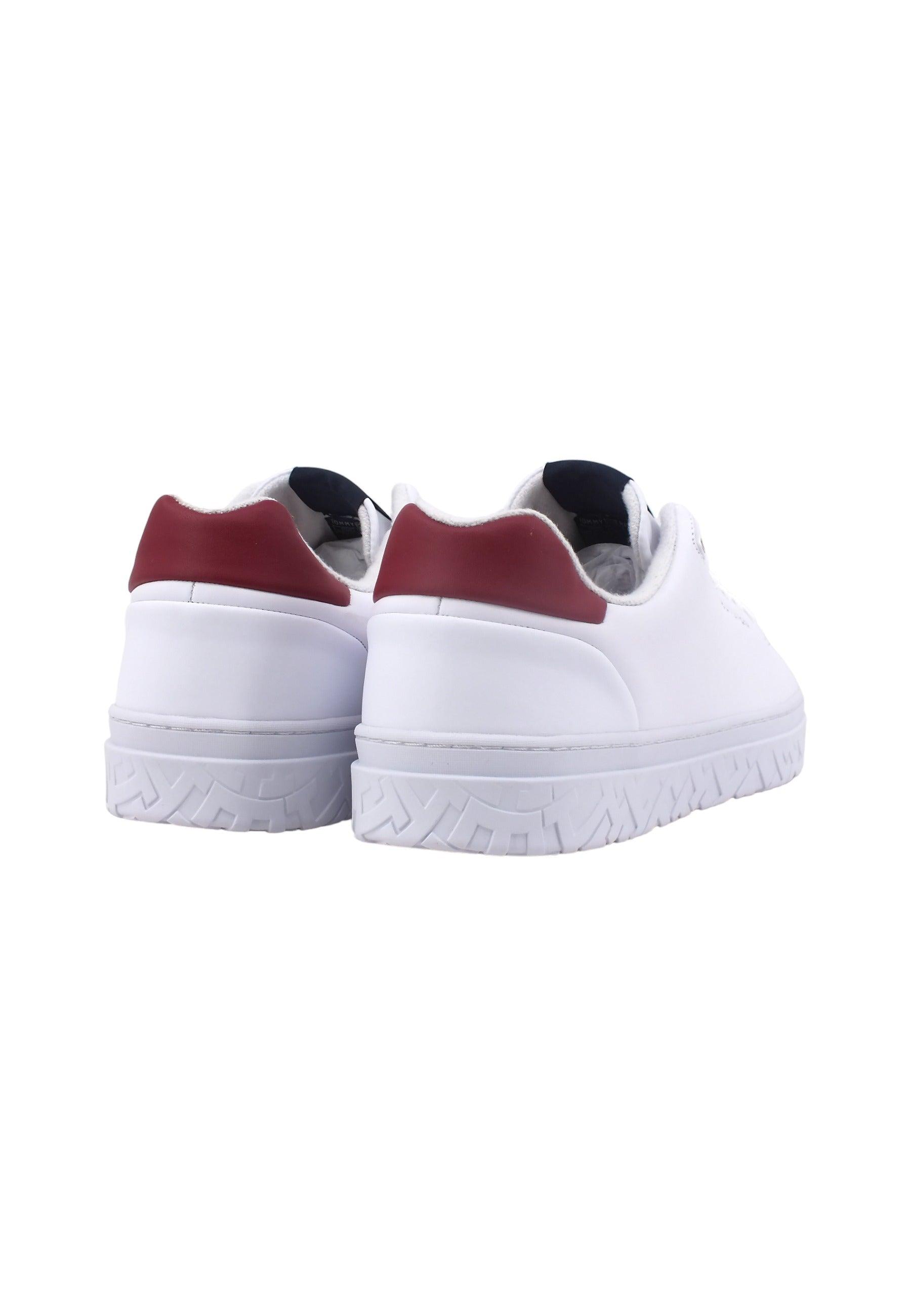 TOMMY HILFIGER Court Thick Cupsole Sneaker Uomo White FM0FM04830 - Sandrini Calzature e Abbigliamento