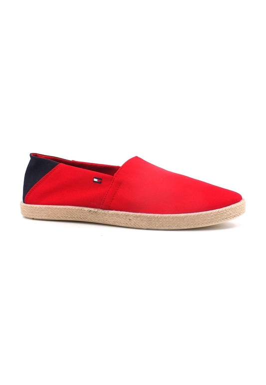 TOMMY HILFIGER Easy Summer Espadrillas Uomo Primary Red FM0FM00569 - Sandrini Calzature e Abbigliamento