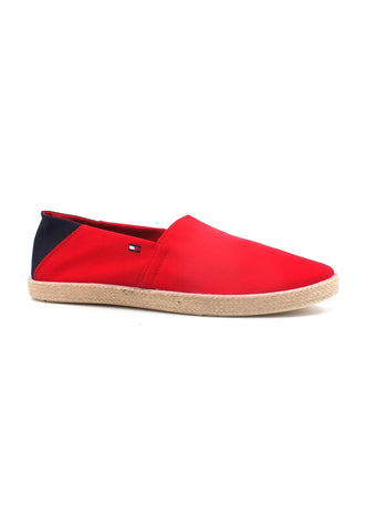TOMMY HILFIGER Easy Summer Espadrillas Uomo Primary Red FM0FM00569 - Sandrini Calzature e Abbigliamento