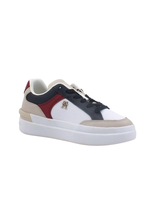 TOMMY HILFIGER Elevated Hi Court Sneaker Donna Space Blue FW0FW07451 - Sandrini Calzature e Abbigliamento